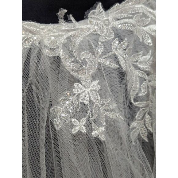 Gretchen's Bridal Gallery Women's Ivory Detachable Bridal Skirt Style Qadira Siz - Picture 6 of 10